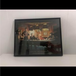Legal Action framed print